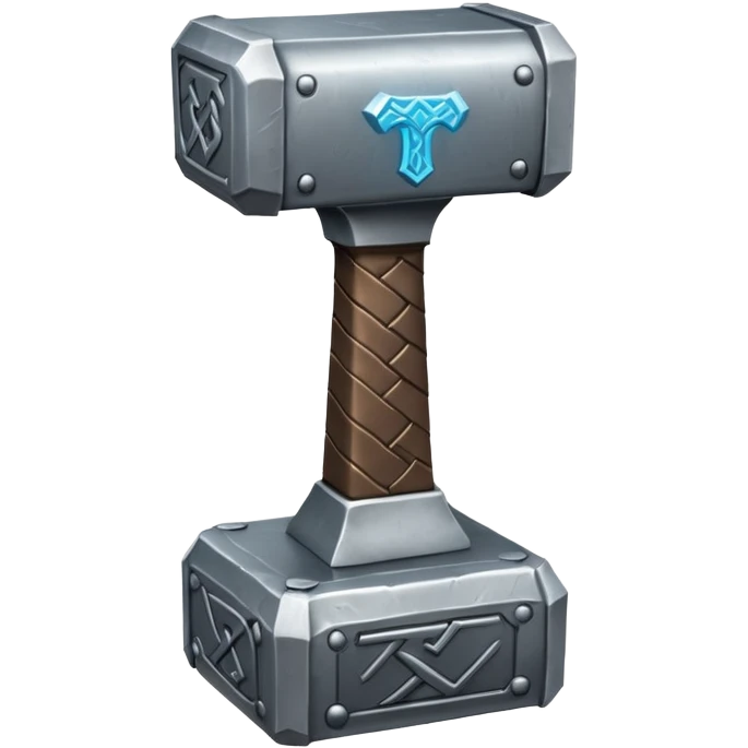Thor hammer mjolnir runes emoji