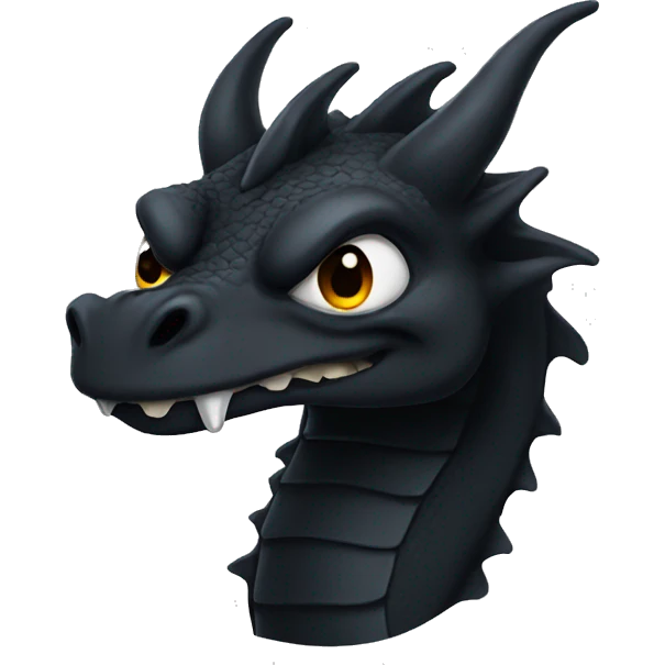 black dragon crying emoji