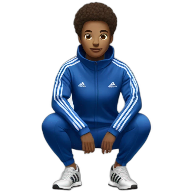 adidas track suit squat emoji
