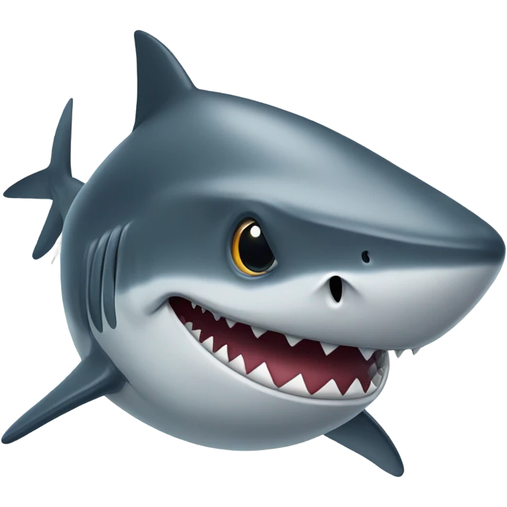 Shark wearing a monocle emoji