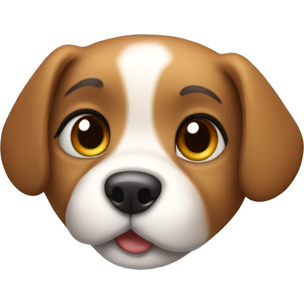 A cute dog emoji