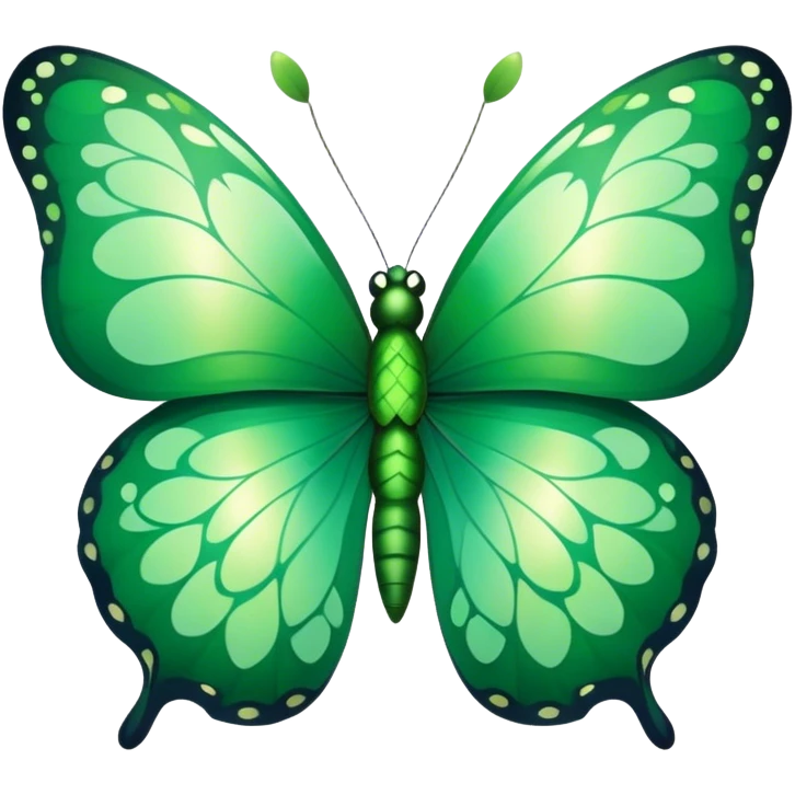 St Patrick’s Day inspired butterflie emoji