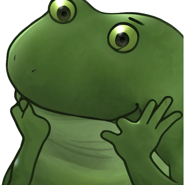 Frog face palm emoji