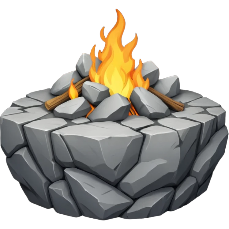 Rock hearth emoji