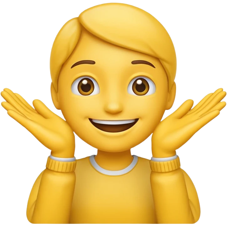 Emoji with hands out to the side emoji