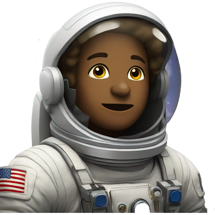 Astronaut in the stars emoji