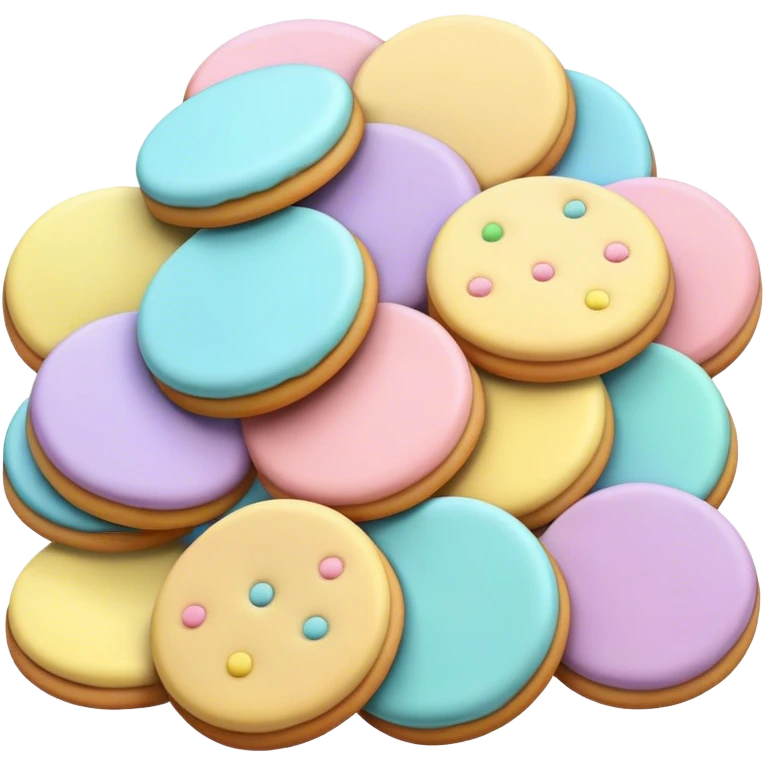 pastel cookies emoji