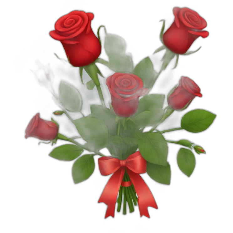 Bouquet of red roses emoji