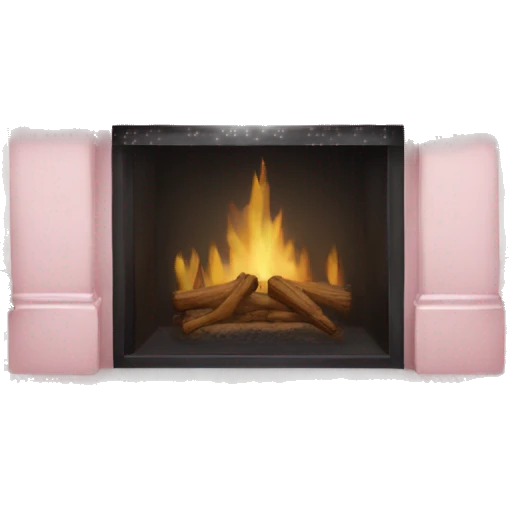 Pale pink Christmas mantle emoji
