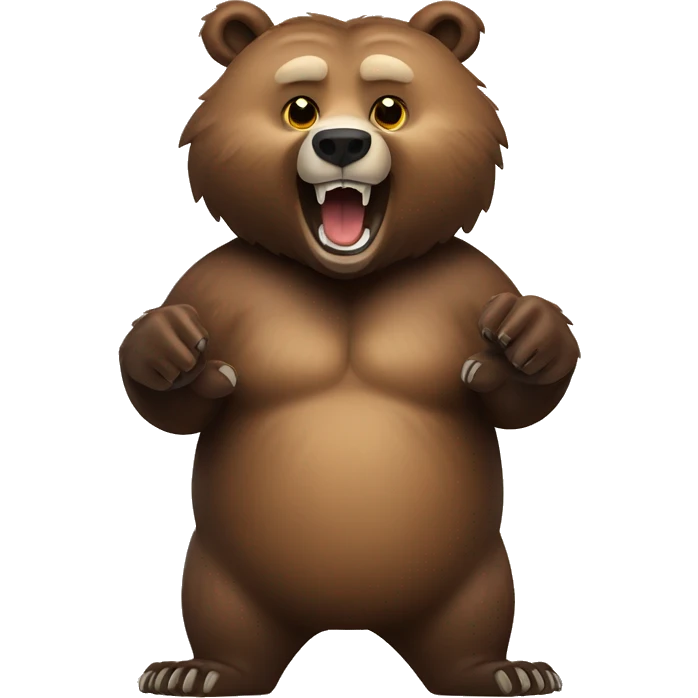 grizzly bear hang loose  emoji