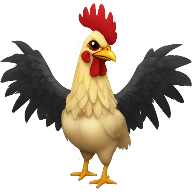 pollo punk y cuernos emoji