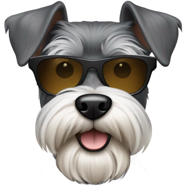 Snauzcher with sunglasses  emoji
