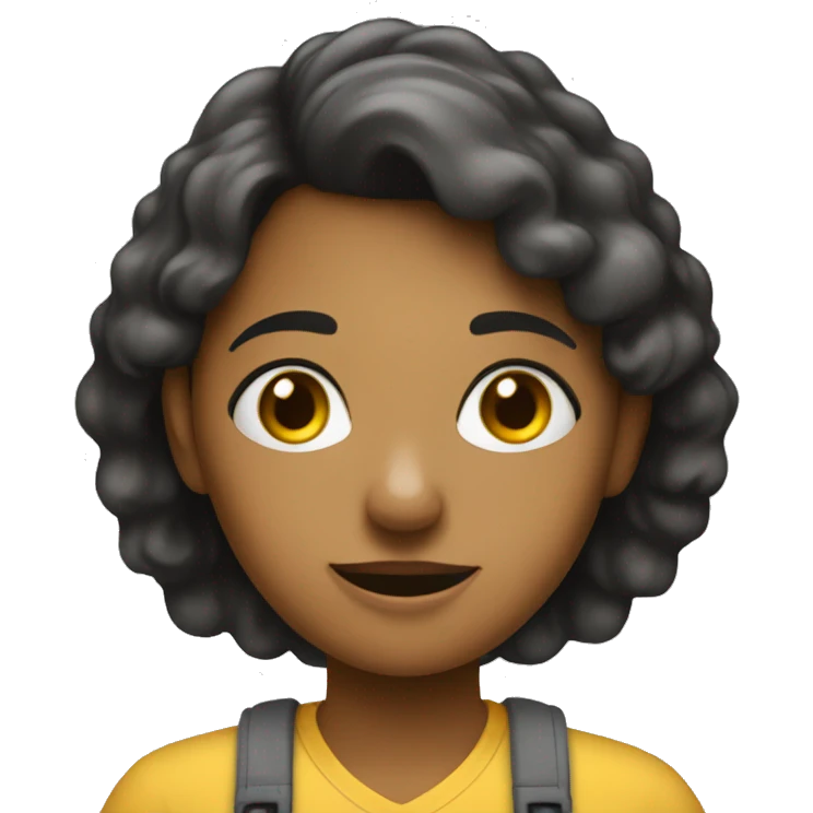 girl with a sign saying "do you need help?" emoji