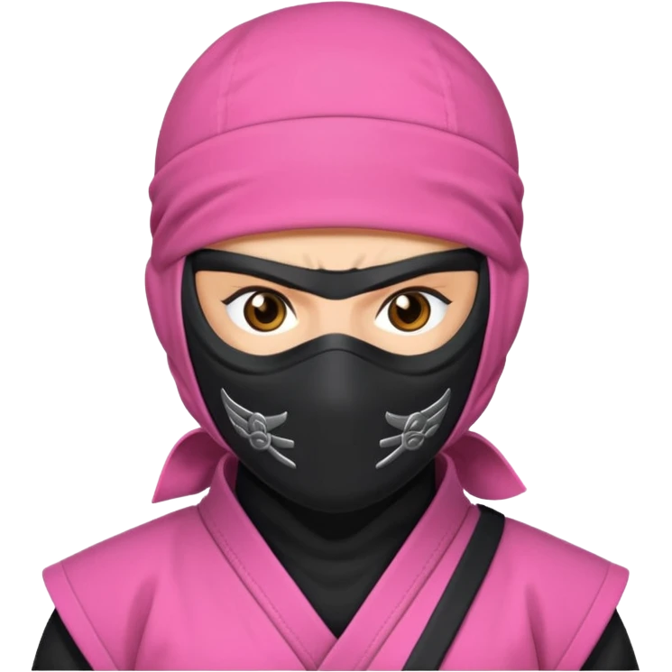 Pink ninja emoji