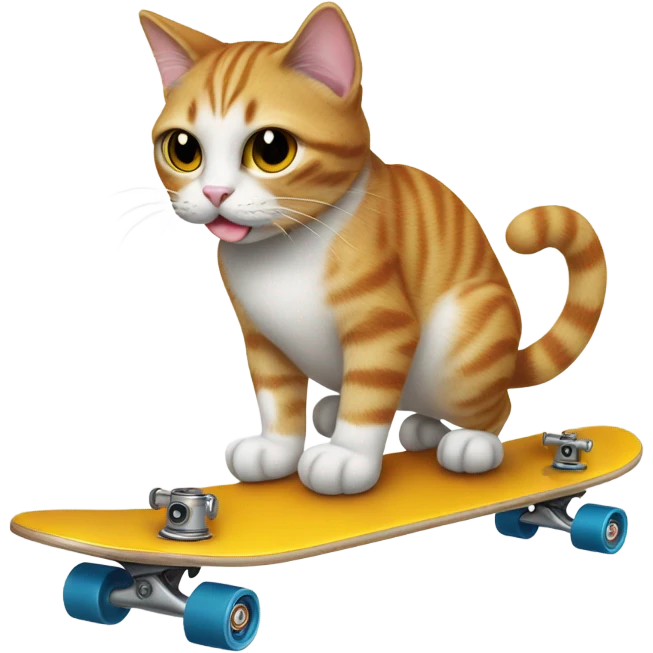 Cat drinking beer on stake board  emoji