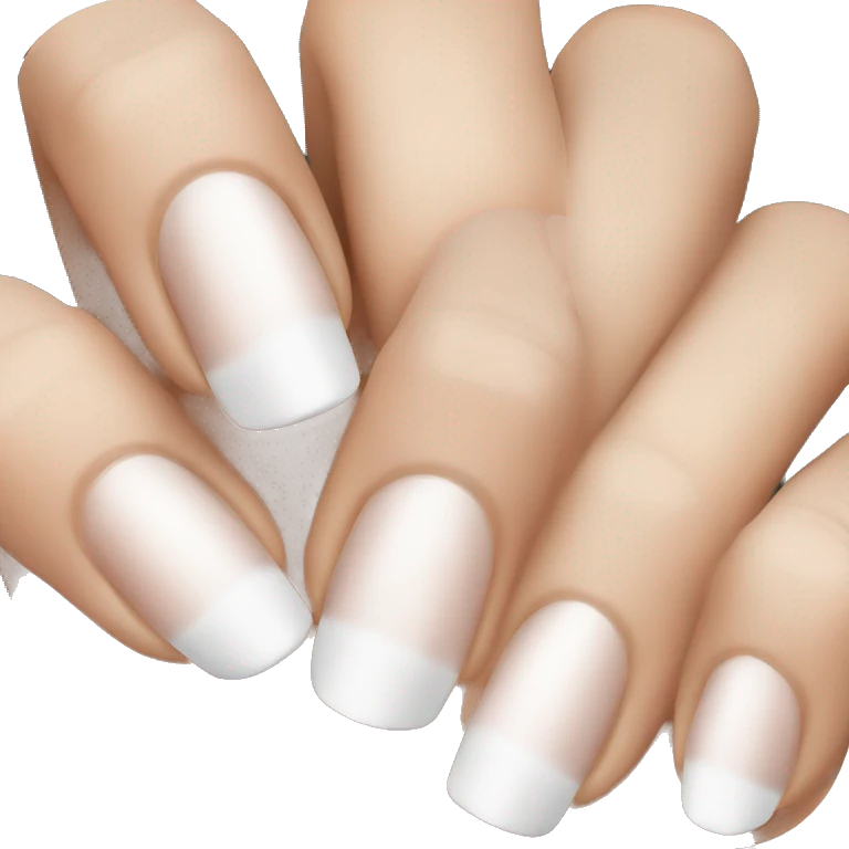 White tip French manicure  emoji