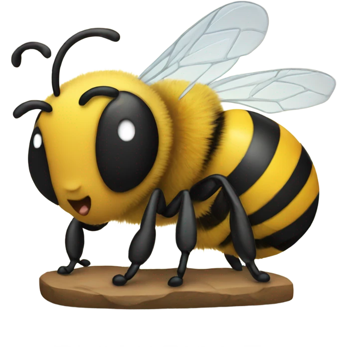 Bee is going to sleep emoji