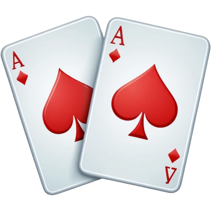 Generate a simple app logo for an app called "twoseven". It is a Poker app and the logo should be the corners of 2 poker cards next to each other - A 2 of Diamonds and a 7 of Clubs. emoji
