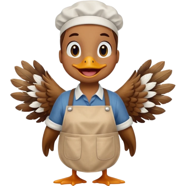 duck wearing apron







 emoji