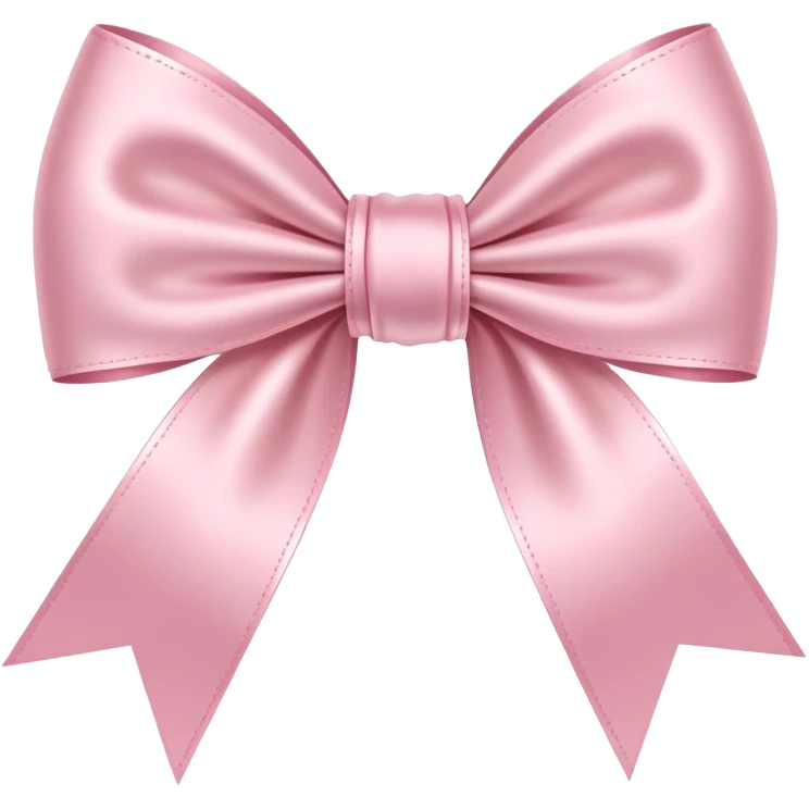 light pink ribbon bow emoji