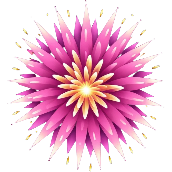 firework pink emoji