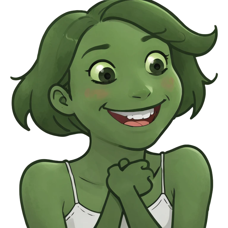arms crossed holding neck laughing girl emoji