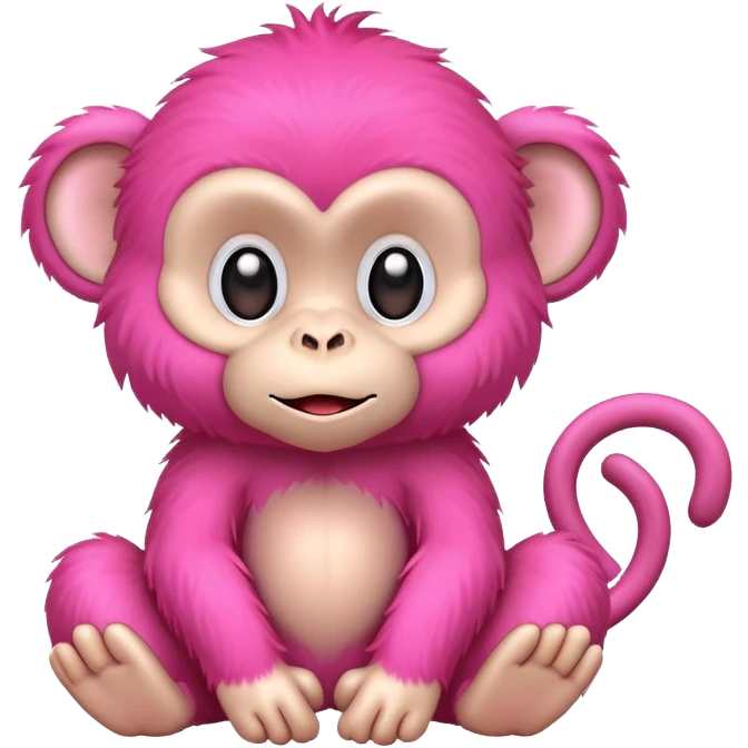 Pink monkey  emoji