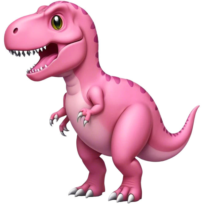 T-rex light pink  emoji