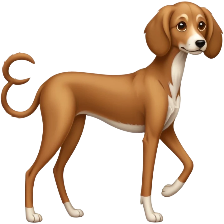 dog with long legs emoji