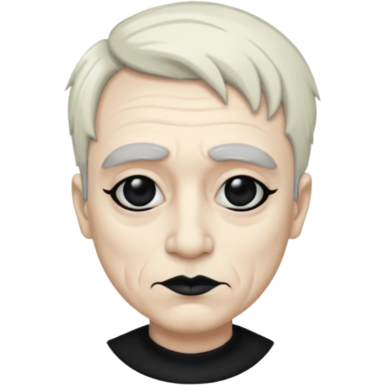 Rock and roll emo grandpa weird makeup  emoji