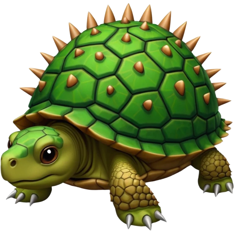 tortoise toonish with spike emoji