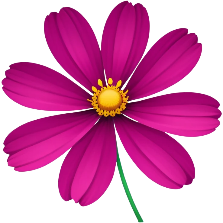 cosmos flower, simple and colorful emoji