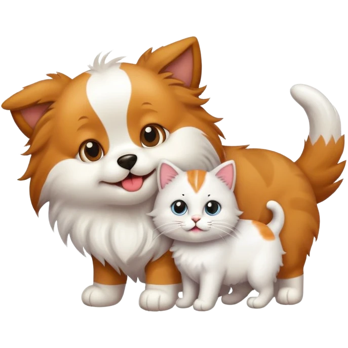 Dog and cat emoji
