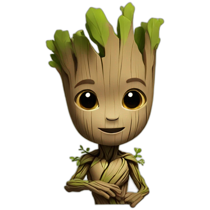 little very cute groot emoji