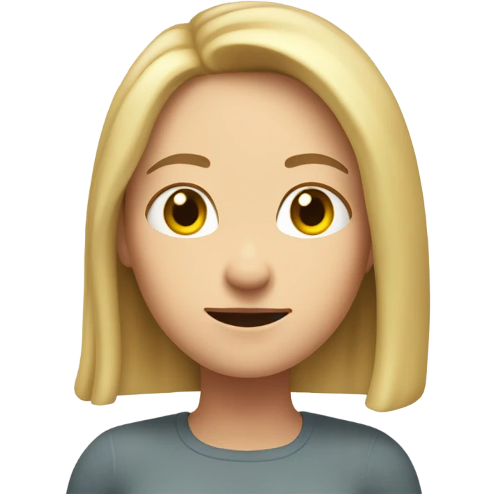 white woman shrugs emoji
