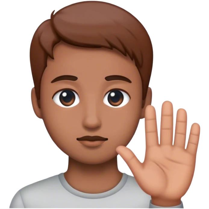 Someone giving sideye emoji