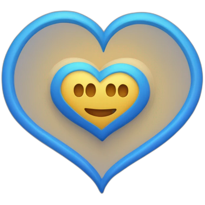 Corazón azulgrana  emoji