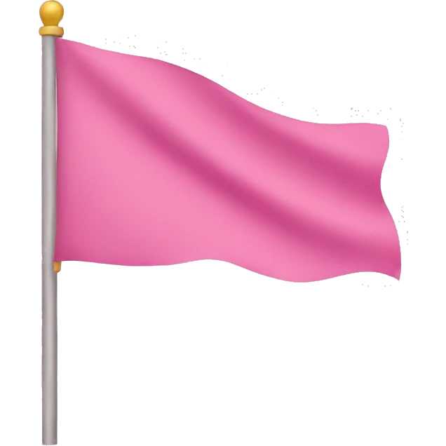 Pink flag  emoji