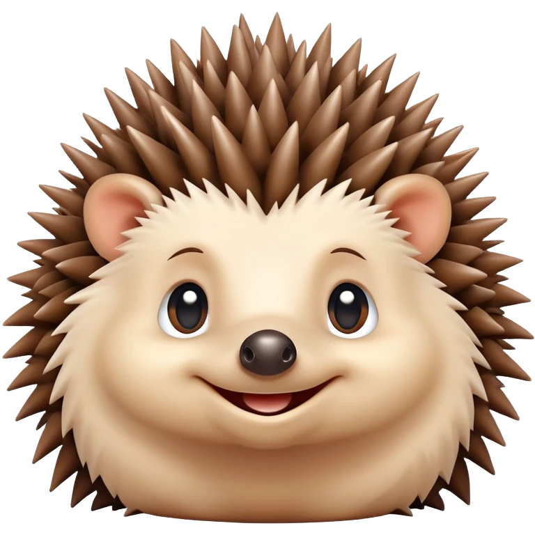 smiling hedgehog emoji