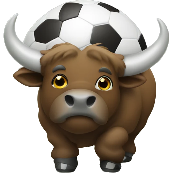 Buffalo with football emoji