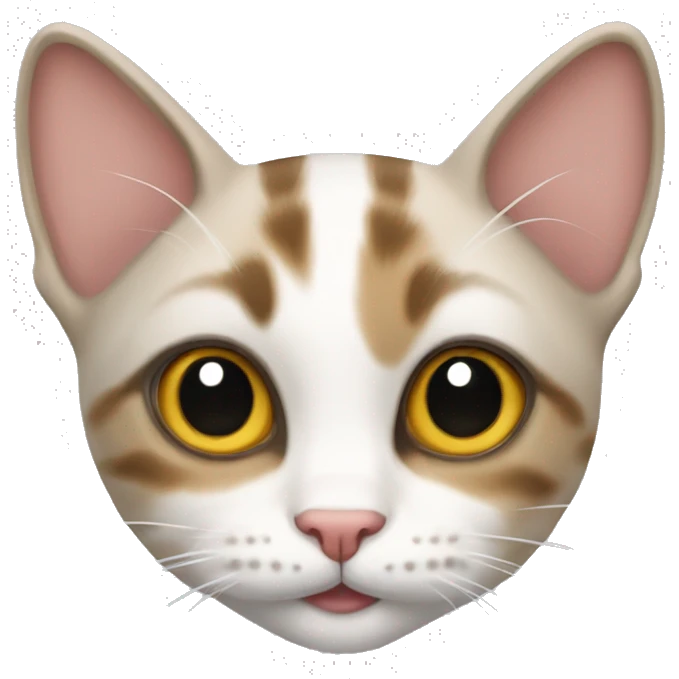 Cat with couqute emoji