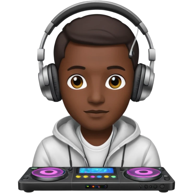 DJ with LED screen emoji