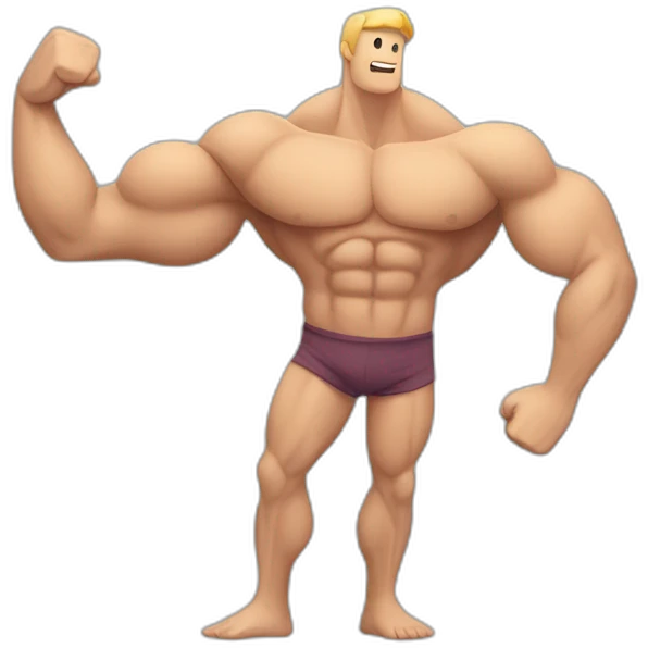 muscle imbalance in the arms with one arm smaller than the other emoji