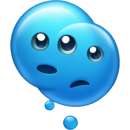 Blue bubbles  emoji