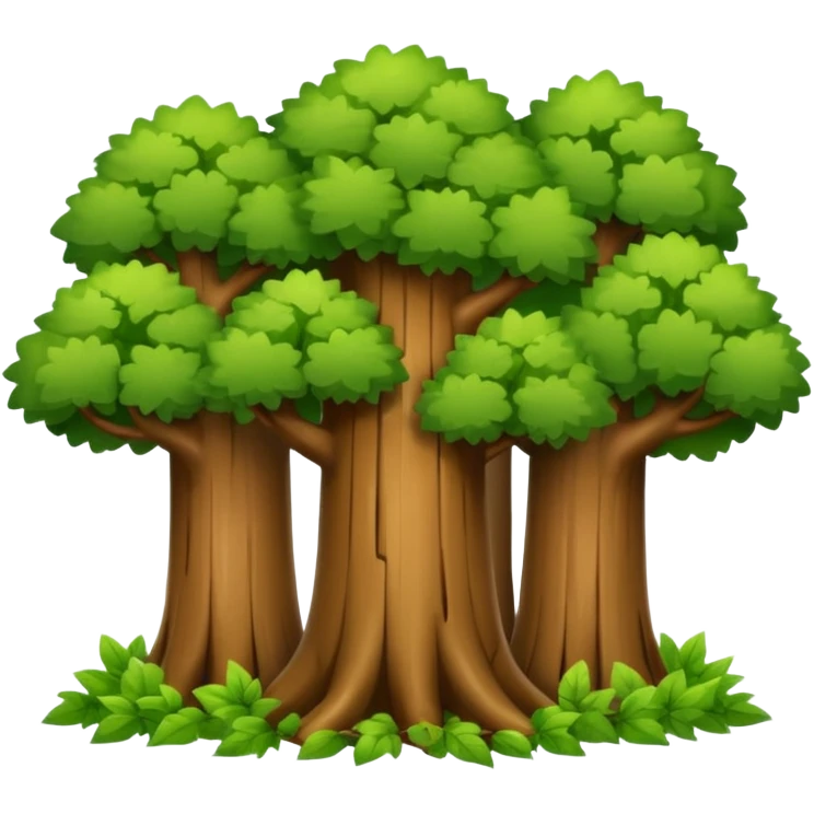 In our hometown, there’s plenty of trees emoji
