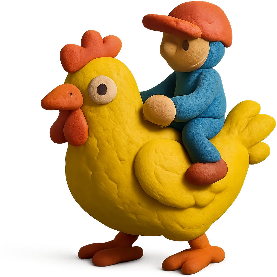 chicken jockey emoji