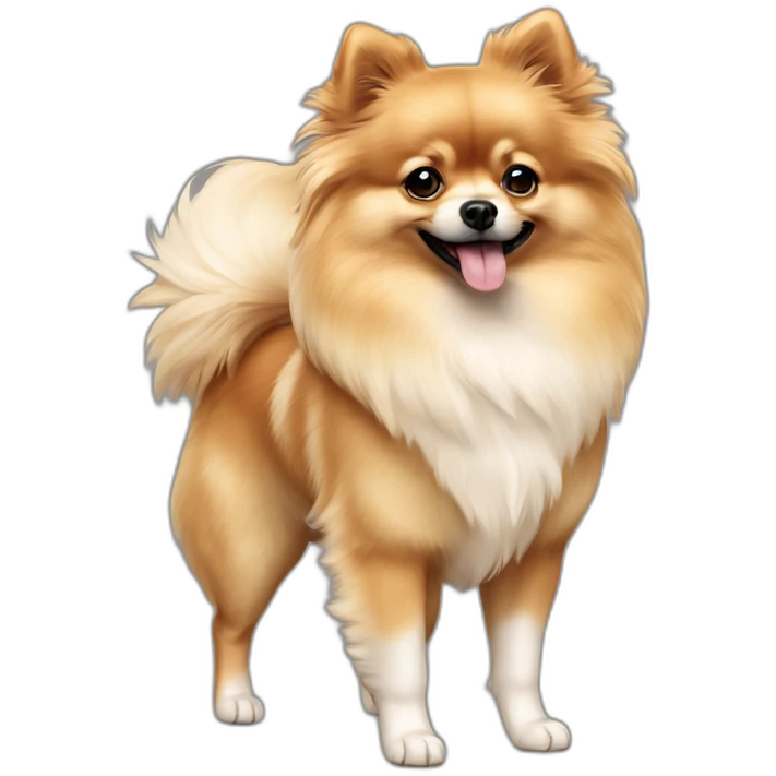 pomeranian merle color full-height emoji