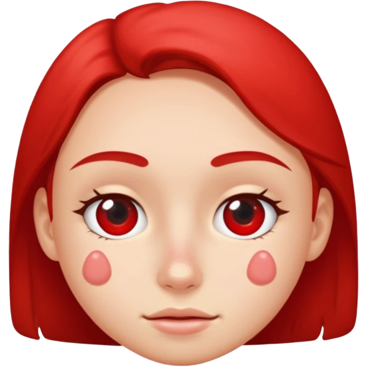 a small area of skin with red pimples emoji