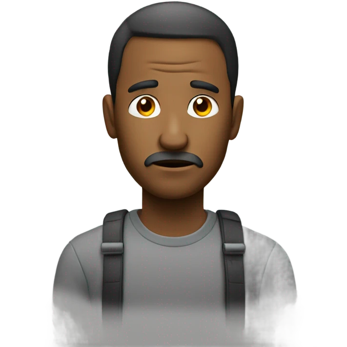 lost man thinking emoji