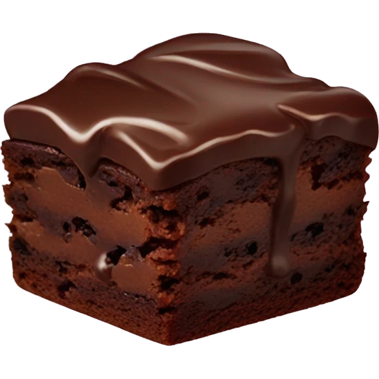 Chocolate brownie emoji